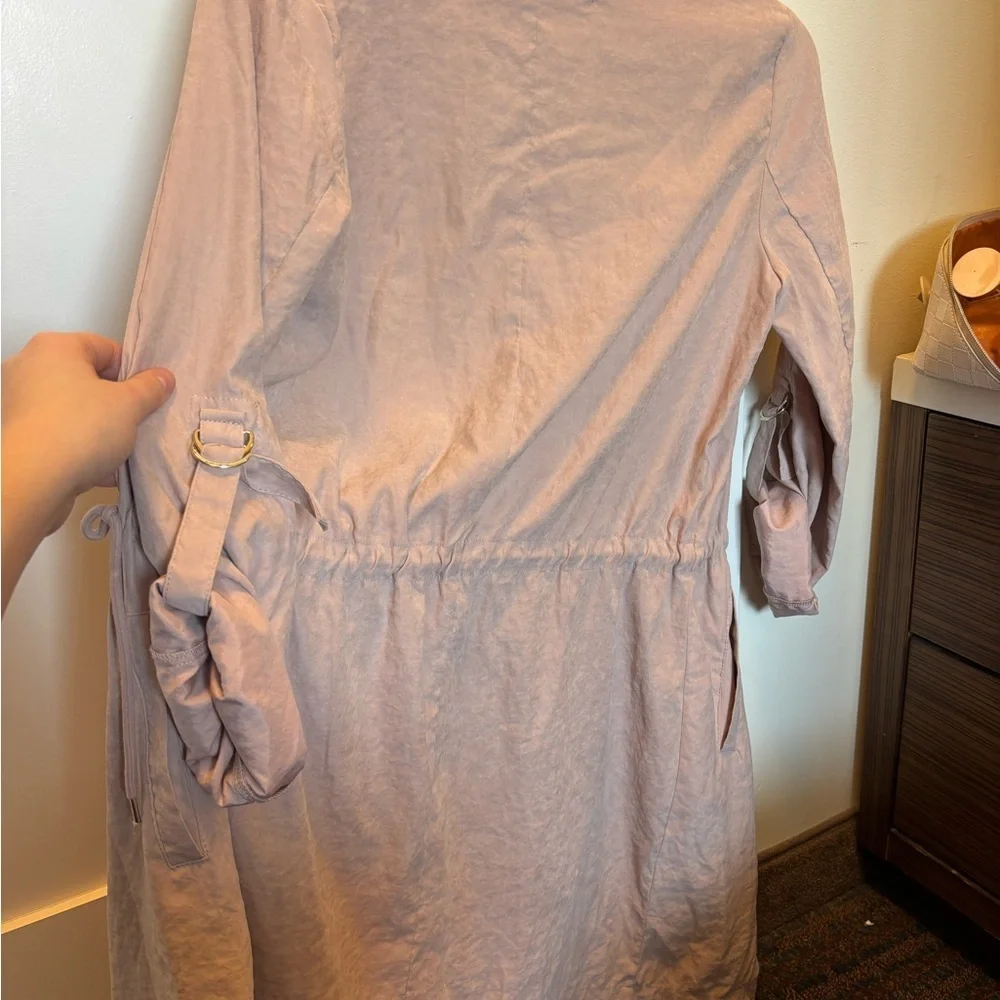 Zara Women's Light Pink Open Front Jacket